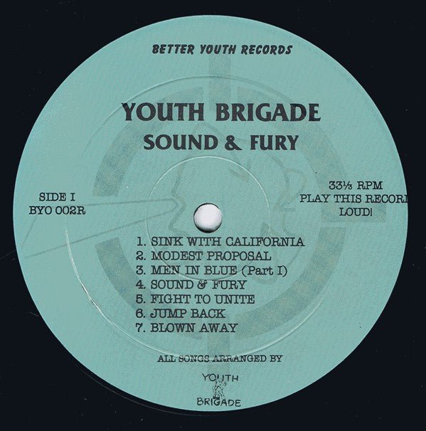 USED: Youth Brigade - Sound & Fury (LP, Album, RP) - Used - Used