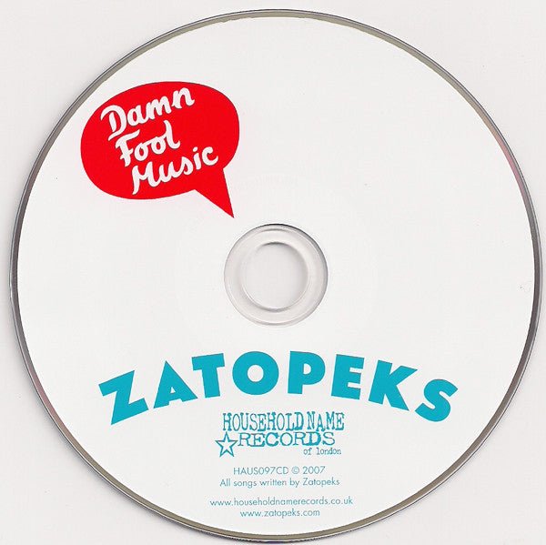 USED: Zatopeks* - Damn Fool Music (CD, Album) - Used - Used