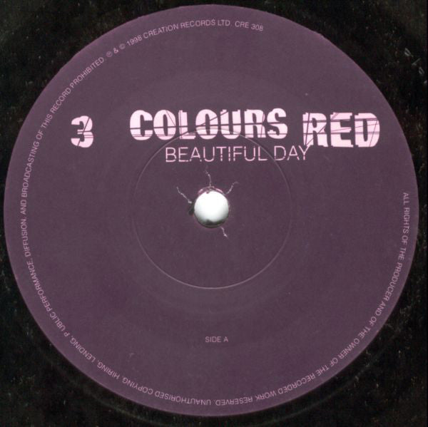 3 Colours Red : Beautiful Day (7", Single, Ltd, Num)