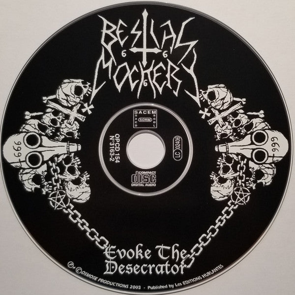 Bestial Mockery : Evoke The Desecrator (CD, Album, Promo)