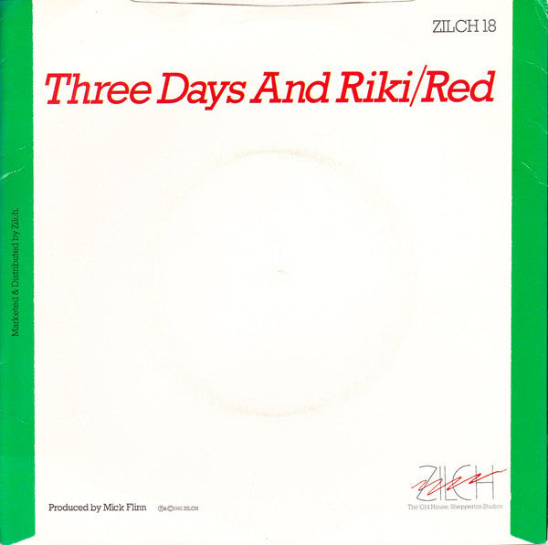 Jealous Girl : Three Days And Riki (7", Single)