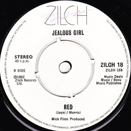 Jealous Girl : Three Days And Riki (7", Single)