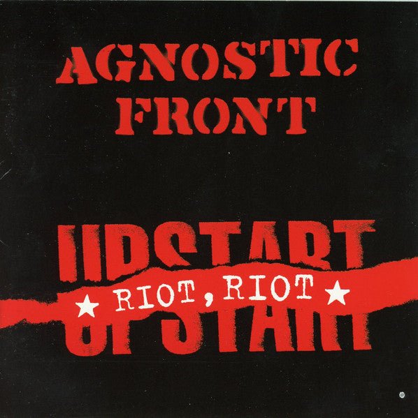 Agnostic Front - Riot, Riot, Upstart LP - Vinyl - Rebellion