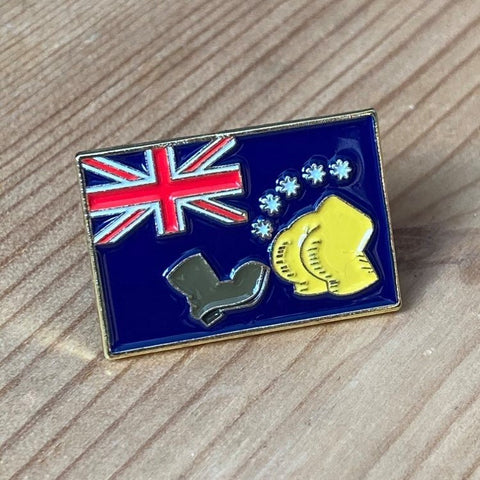 Bart vs. Australia Simpsons Flag enamel pin badge - Merch - Neato