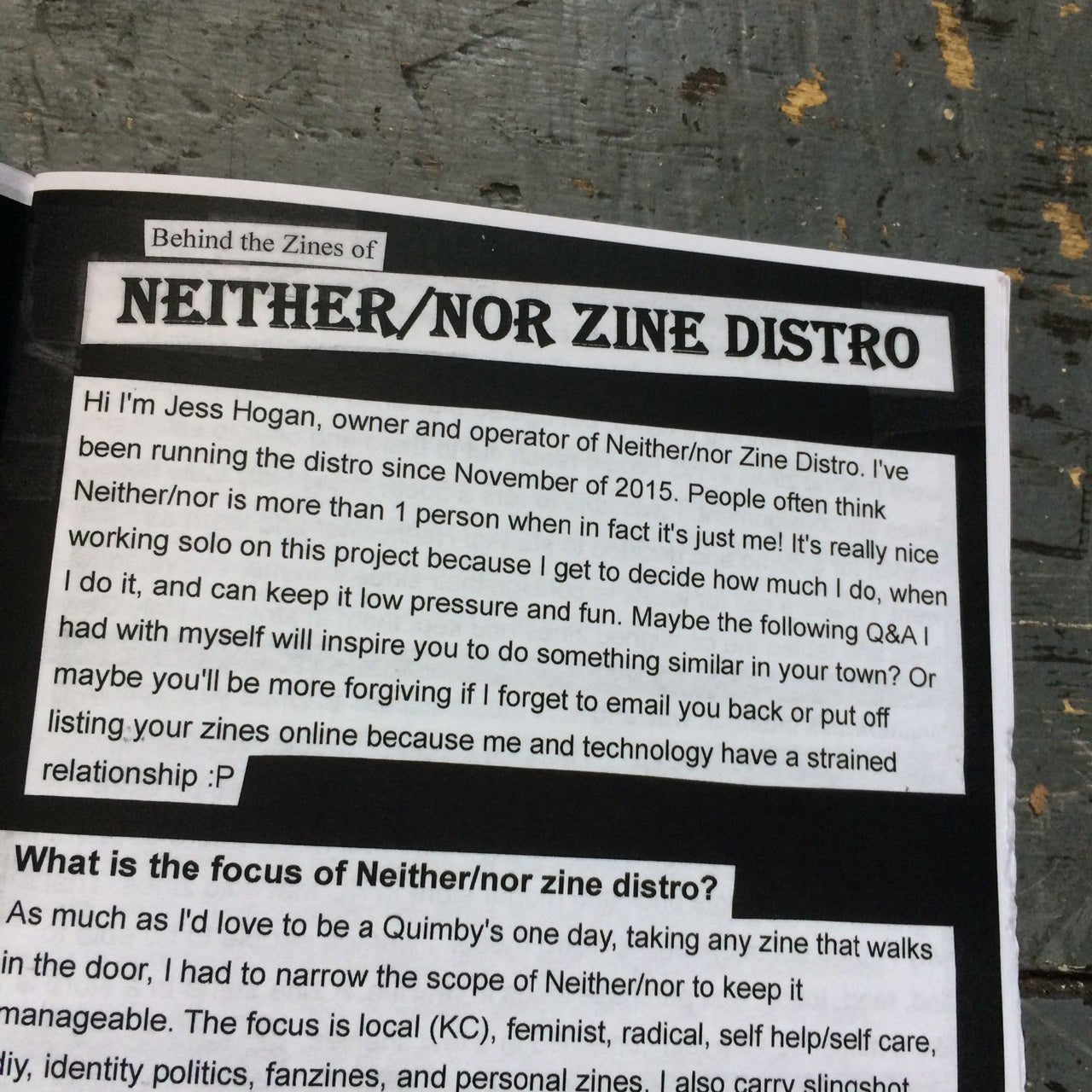 Behind the Zines: A Zine About Zines #10 & back issues - Zine - Antiquated Future