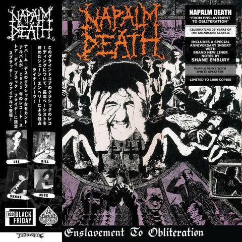 Napalm Death - From Enslavement To Obliteration LP (RSD Black Friday 2023) - Vinyl - Earache