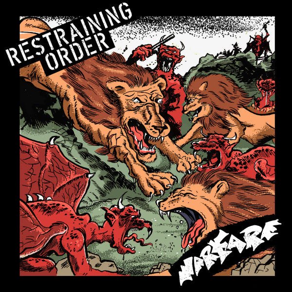 Restraining Order / Warfare - Split 7" - Vinyl - Triple B