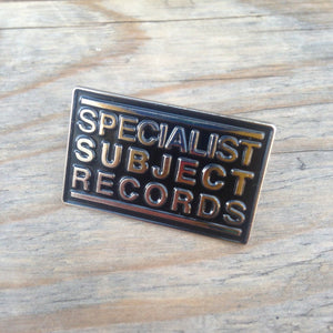Specialist Subject Logo enamel pin badge - Merch - Specialist Subject Records