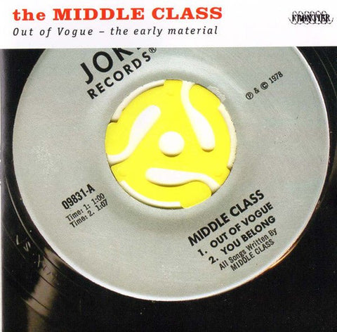 The Middle Class ‎- Out Of Vogue - The Early Material LP - Vinyl - Frontier