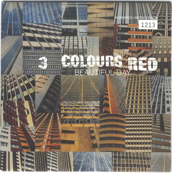 USED: 3 Colours Red - Beautiful Day (7", Single, Ltd, Num) - Creation Records