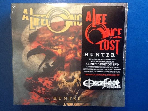 USED: A Life Once Lost - Hunter (CD, Album, RE, Dig + DVD-V) - Used - Used