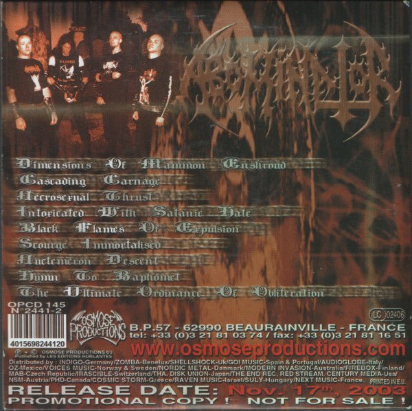 USED: Abominator - Nuctemeron Descent (CD, Album, Promo) - Used - Used