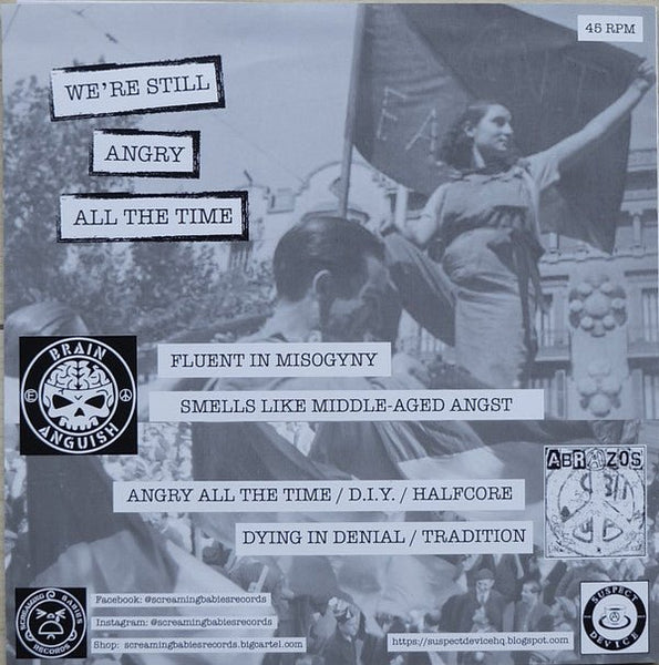USED: Abrazos, Brain Anguish - We're Still Angry All The Time (7", EP) - Used - Used