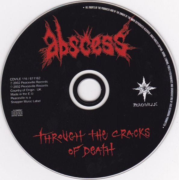 USED: Abscess - Through The Cracks Of Death (CD, Album) - Used - Used