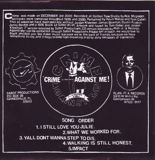 USED: Against Me! - Crime As Forgiven By... (CD, EP, RP) - Used - Used