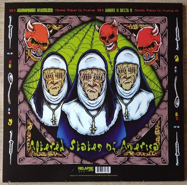 USED: Agoraphobic Nosebleed - Altered States Of America / ANBRX II Delta 9 (LP, Album, RE, Pin) - Used - Used