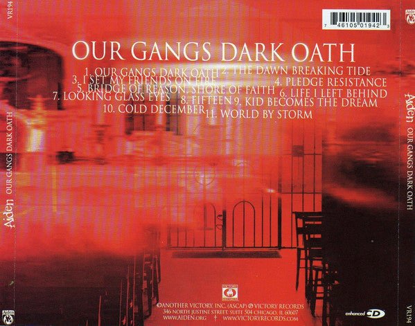 USED: Aiden - Our Gangs Dark Oath (CD, Album, Enh, RE) - Used - Used