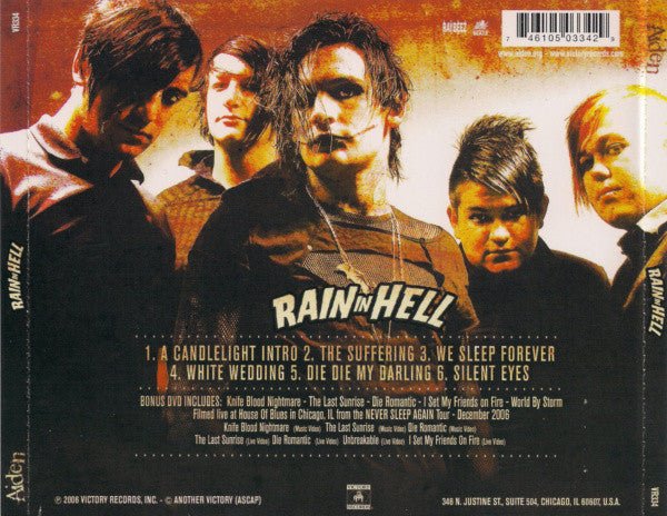 USED: Aiden - Rain In Hell (CD, EP + DVD) - Used - Used