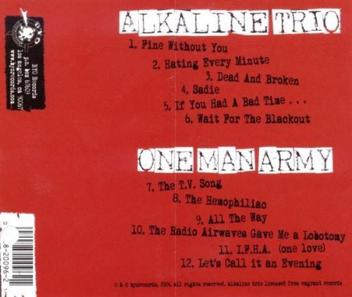 USED: Alkaline Trio / One Man Army - BYO Split Series / Volume V (CD, Album) - Used - Used