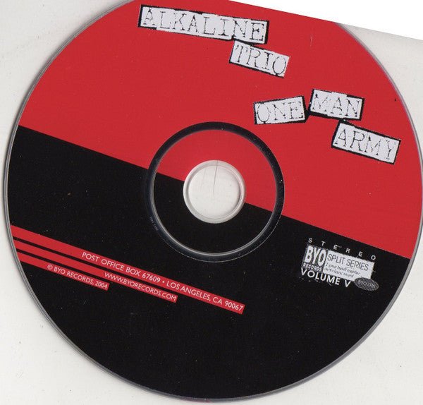 USED: Alkaline Trio / One Man Army - BYO Split Series / Volume V (CD, Album) - Used - Used