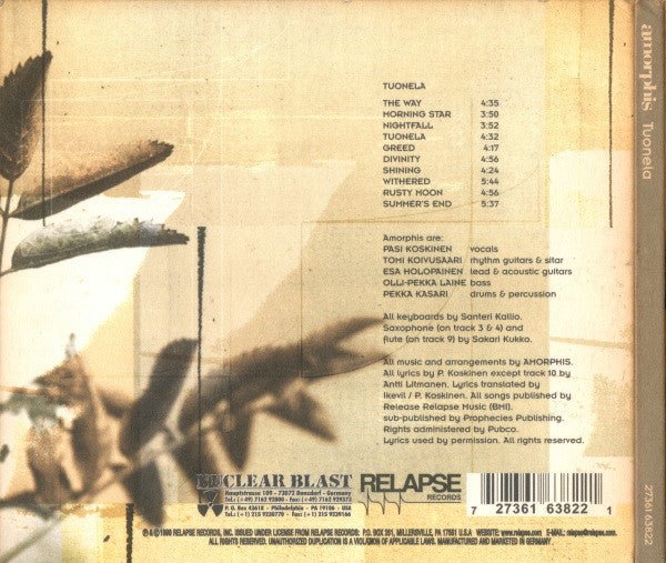 USED: Amorphis - Tuonela (CD, Album, Dig) - Used - Used