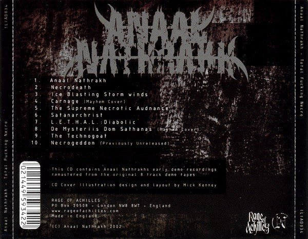 USED: Anaal Nathrakh - Total Fucking Necro (CD, Comp, RM) - Used - Used