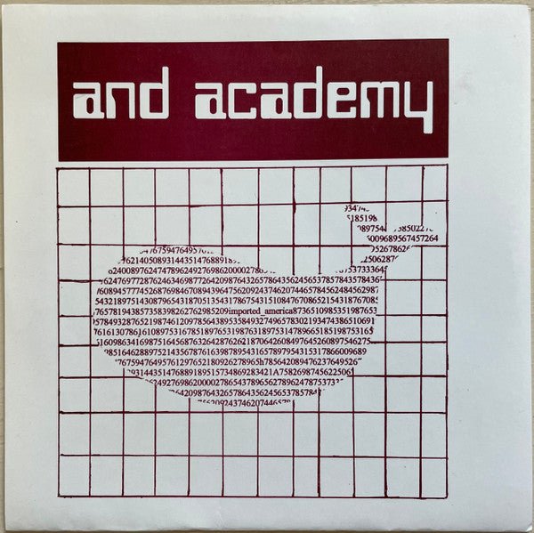 USED: And Academy - Imported America (7", Red) - Used - Used