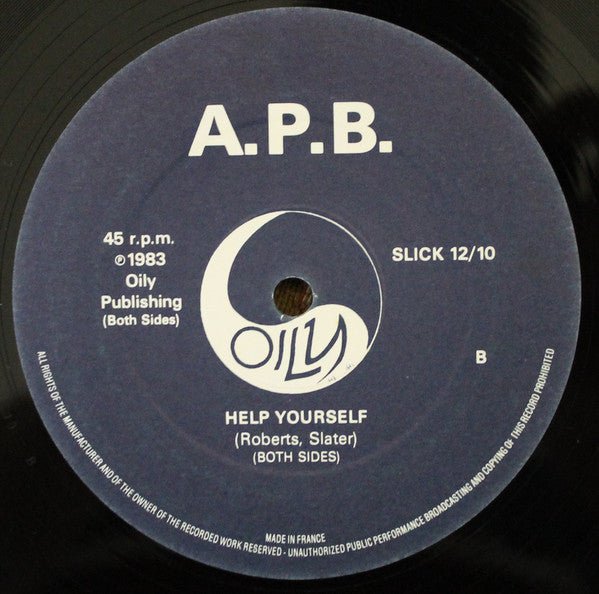 USED: Apb (2) - One Day (12", Maxi) - Used - Used