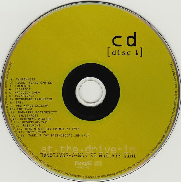USED: At∙The∙Drive-In* - This Station Is Non-Operational (CD, Comp + DVD, PAL + Ltd) - Used - Used