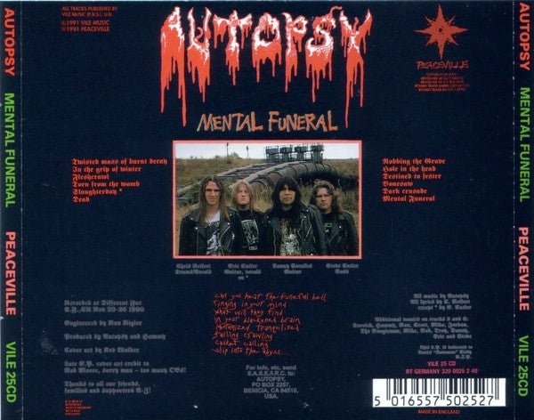 USED: Autopsy - Mental Funeral (CD, Album) - Used - Used