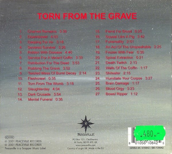 USED: Autopsy - Torn From The Grave (CD, Comp, Dig) - Used - Used