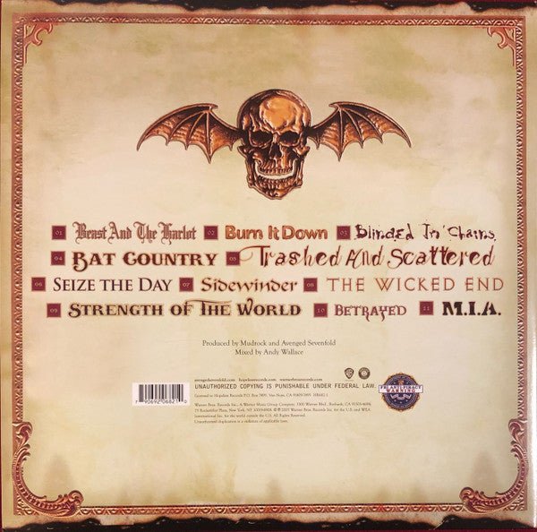 USED: Avenged Sevenfold - City Of Evil (2xLP, Album, RE, RP, Red) - Used - Used