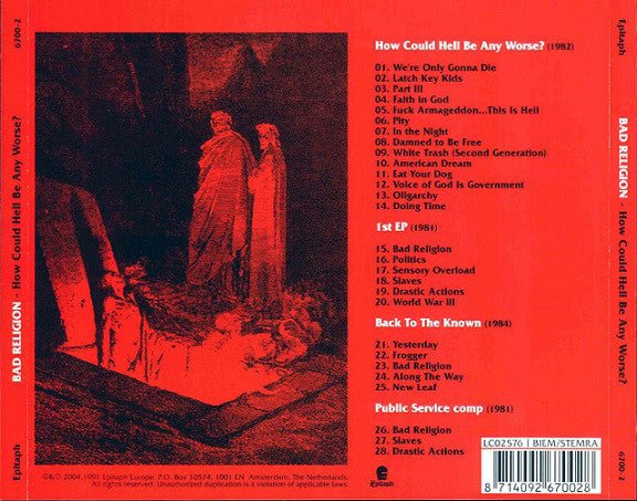 USED: Bad Religion - How Could Hell Be Any Worse? (CD, Album, Comp, RE, RM) - Used - Used