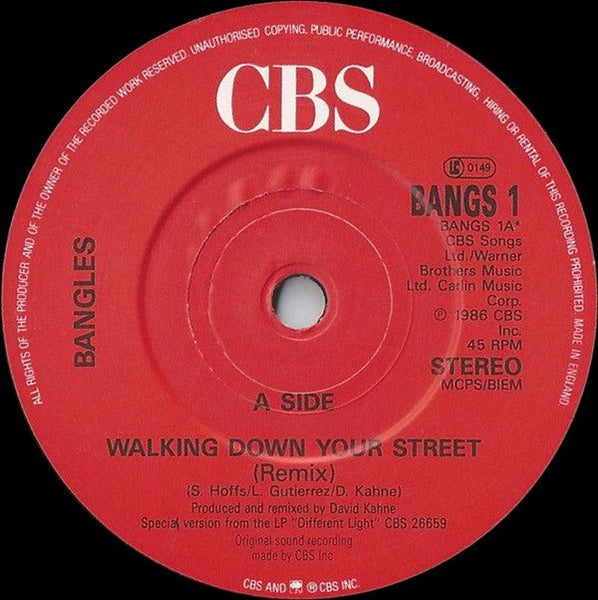 USED: Bangles - Walking Down Your Street (7", Single) - Used - Used