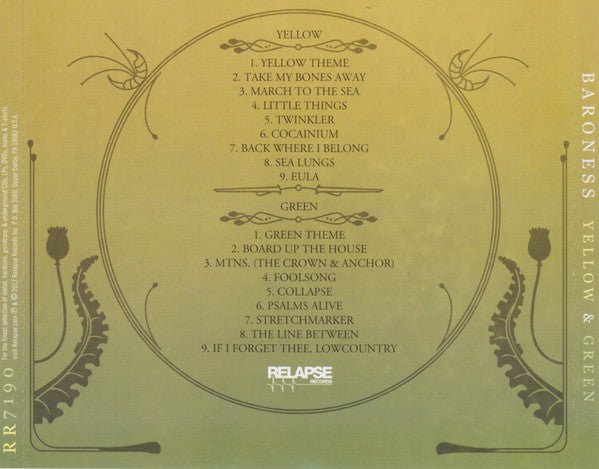 USED: Baroness - Yellow & Green (2xCD, Album, O-C) - Used - Used