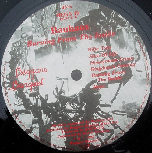 USED: Bauhaus - Burning From The Inside (LP, Album) - Used - Used