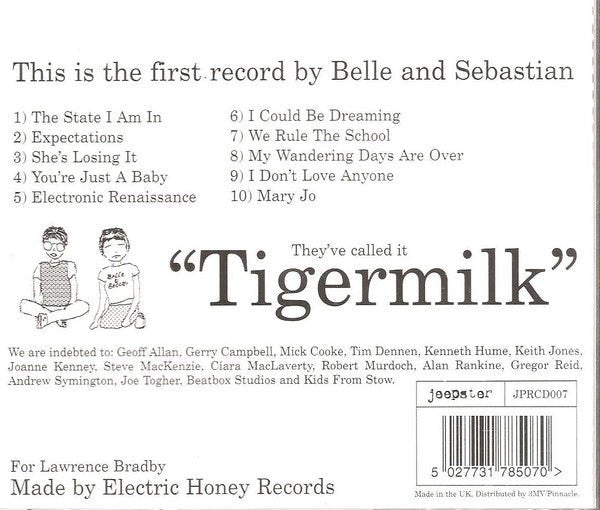 USED: Belle And Sebastian* - Tigermilk (CD, Album, RE) - Used - Used