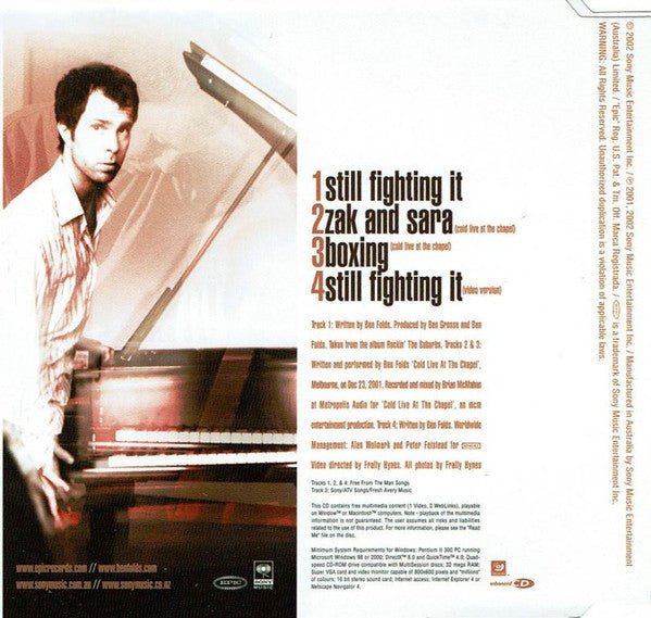 USED: Ben Folds - Still Fighting It (CD, Single, Enh) - Used - Used