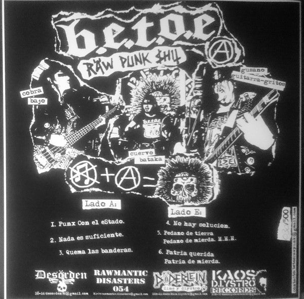USED: B.E.T.O.E - El Inicio Del Fin (7", EP, Num) - Used - Used