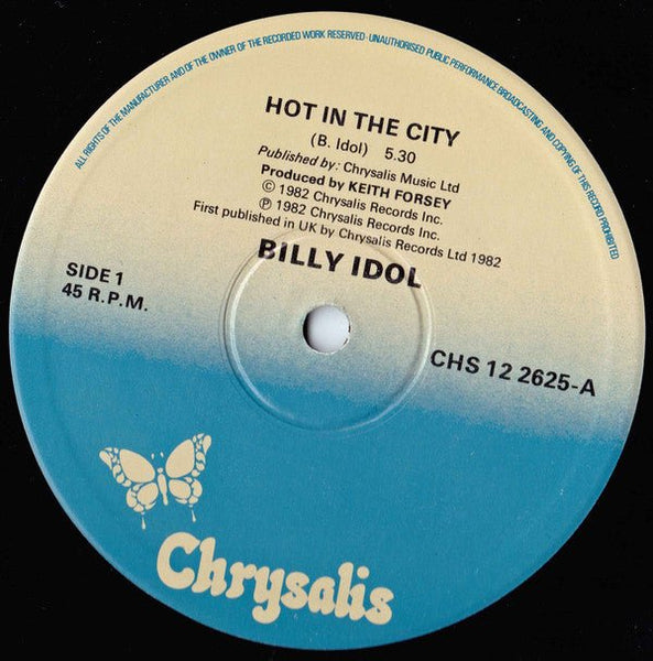 USED: Billy Idol - Hot In The City (Extended Version) (12") - Used - Used