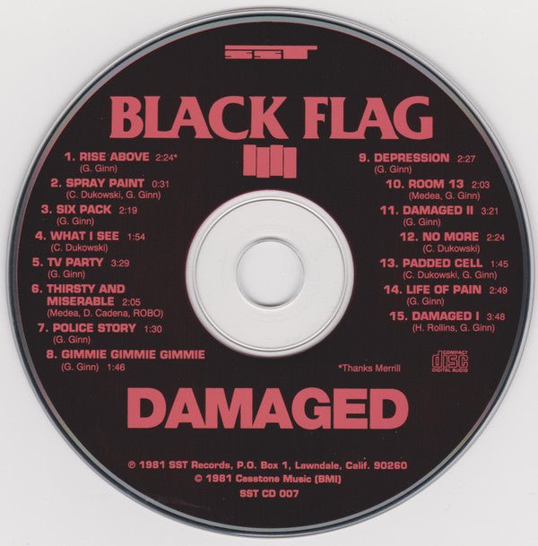 USED: Black Flag - Damaged (CD, Album, RE, RP) - Used - Used