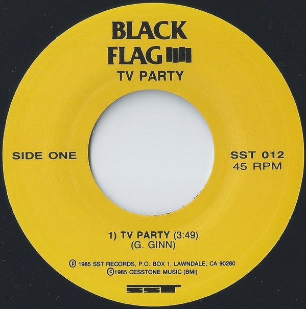 USED: Black Flag - TV Party (7", Single, RE, RP) - Used - Used