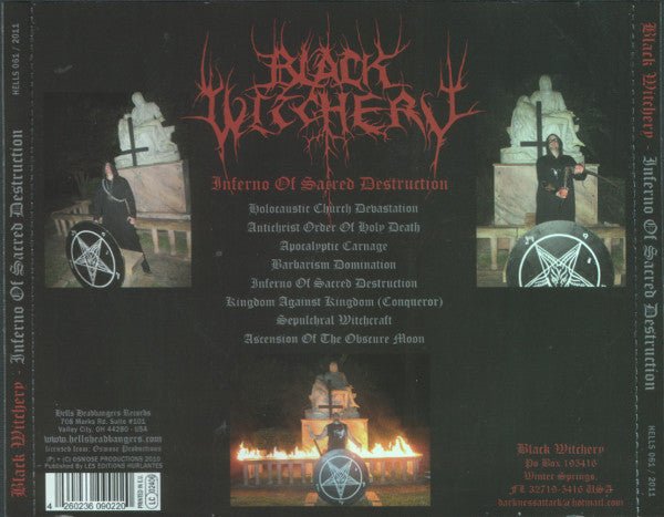 USED: Black Witchery - Inferno Of Sacred Destruction (CD, Album + DVD-V) - Used - Used