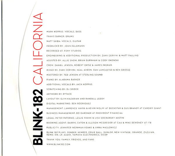 USED: Blink-182 - California (CD, Album, Dig) - Used - Used