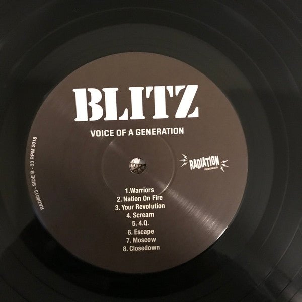 USED: Blitz (3) - Voice Of A Generation (LP, Album, Ltd, RE) - Used - Used