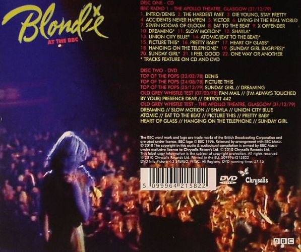 USED: Blondie - Blondie At The BBC (CD, Album + DVD-V, NTSC, All) - Used - Used