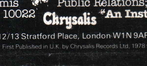 USED: Blondie - Plastic Letters (LP, Album, RE) - Chrysalis