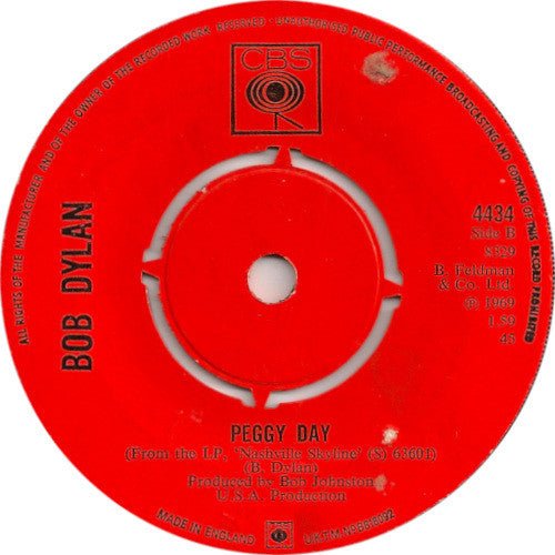 USED: Bob Dylan - Lay Lady Lay (7", Single, Pus) - Used - Used