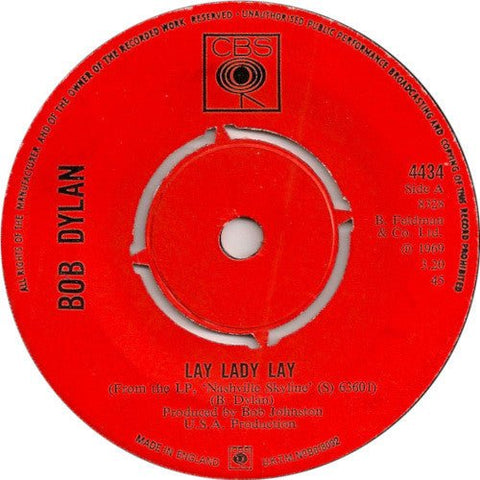 USED: Bob Dylan - Lay Lady Lay (7", Single, Pus) - Used - Used