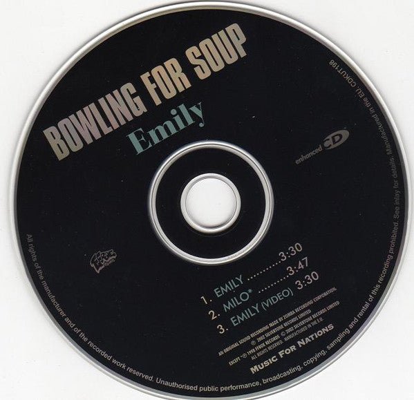 USED: Bowling For Soup - Emily (CD, Maxi, Enh) - Used - Used